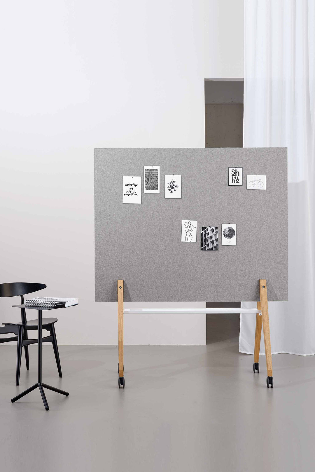 Pinnwand Pin Up on Tour 150 cm, weiß